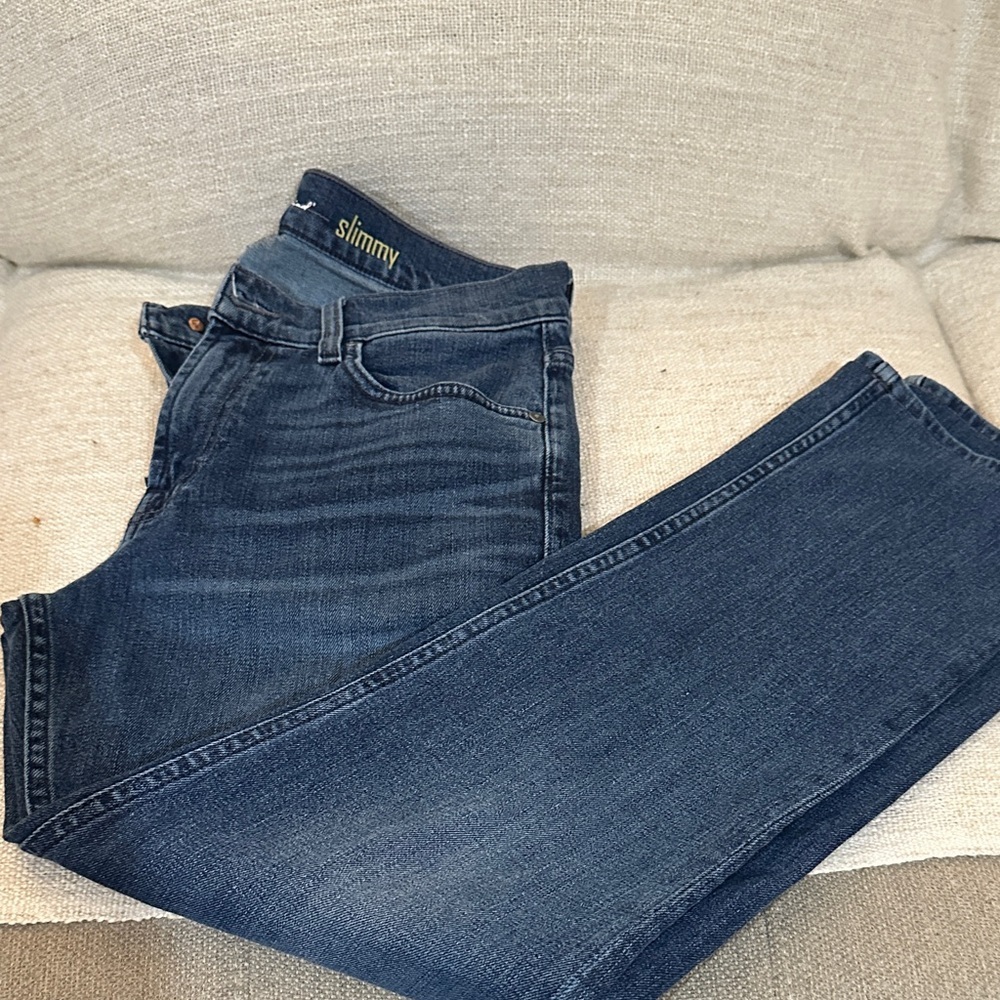 7 For All Mankind Slim Fit Dark Blue Jeans